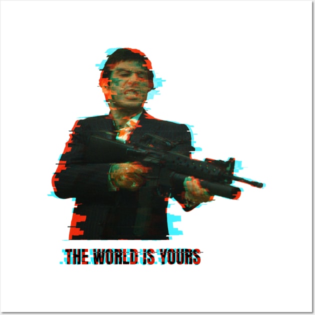 Tony Montana Scarface Wall Art by Vanilla Susu